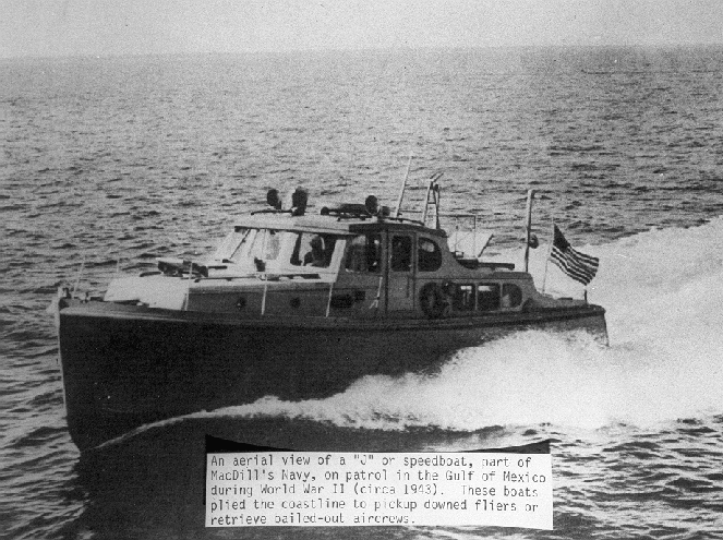 Speedboat, part of MacDill Navy